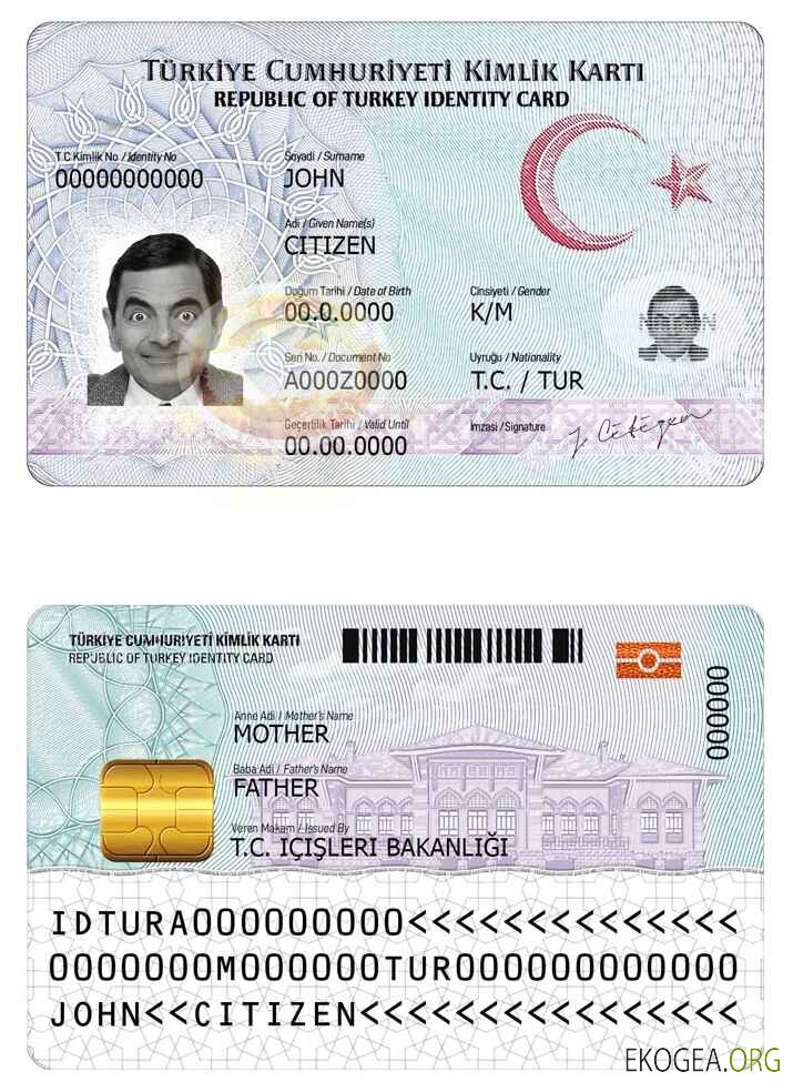 Carte d'identité Turquie (2)